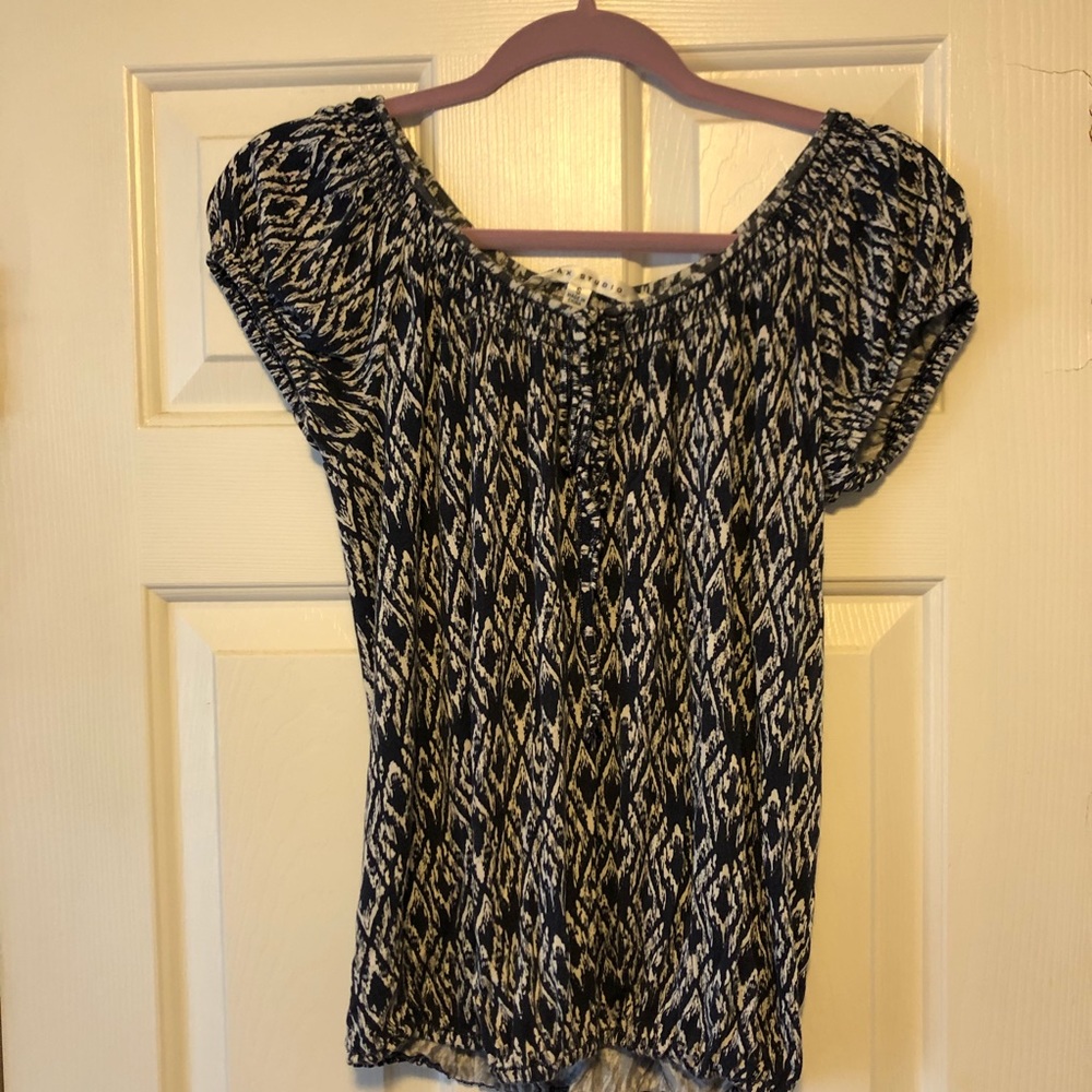 MAX STUDIO cinched blouse